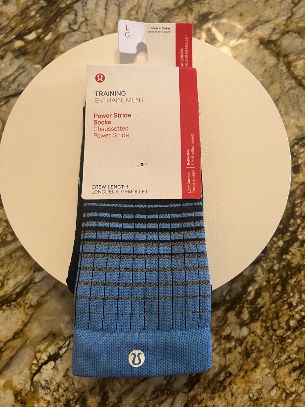 Lululemon Power Stride Crew Socks NWT!